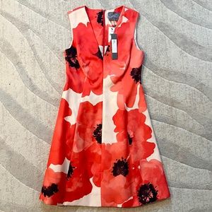 Lela Rose V-Neck Dress NEW With Tags
